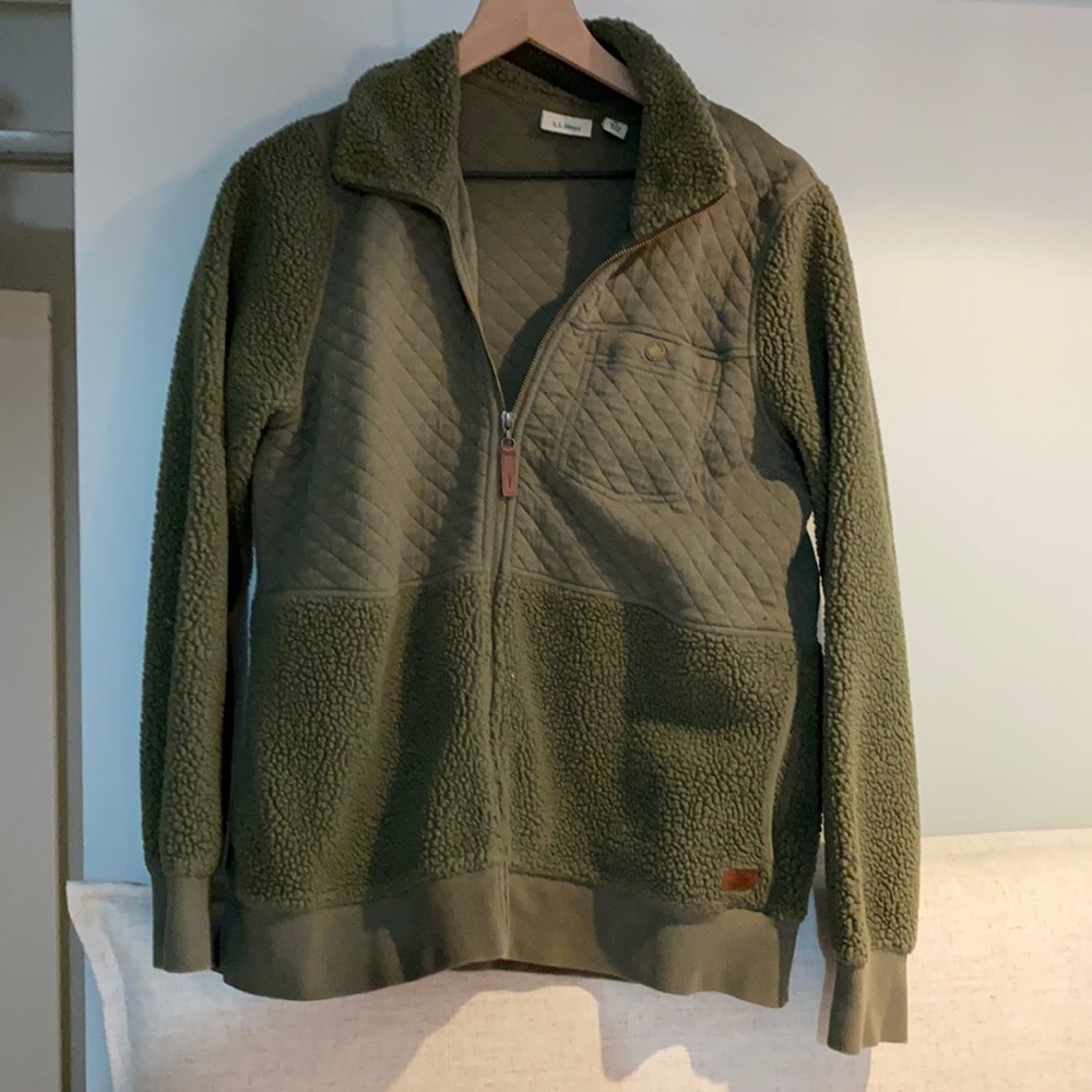 Fleece zip up sweater